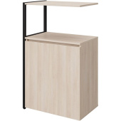 Полустеллаж для документов Easy to lead K-Loft 241H023 дуб  скандинавский/чёрный 645х400х1068 мм
