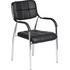 Стул офисный Easy Chair 805VP чёрный (кожзаменитель, металл  хромированный)