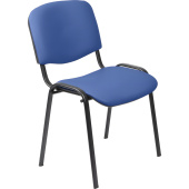 Стул офисный Easy Chair ИЗО/ISO синий экокожа металл чёрный (1647586)