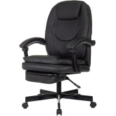 Кресло для руководителя Easy Chair 668 эргономичное черное (экокожа, пластик)