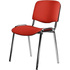 Стул офисный Easy Chair Изо красный кожзаменитель металл хромированный   (550736)