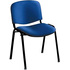 Стул офисный Easy Chair ИЗО/ISO синий, ткань, чёрный