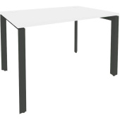 Стол прямой Onix-П (белый бриллиант/антрацит, 1180х800х750 мм)