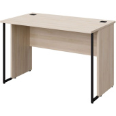 Стол прямой Easy to lead K-Loft 241S010 (дуб скандинавский/чёрный  1180х670х752 мм)