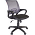 Кресло офисное Комус Мебель Easy Chair 304 серое/чёрное (сетка/ткань,  пластик)