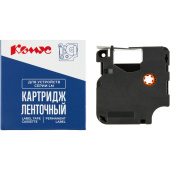 Картридж Комус D-S0720670/40910 для принтера этикеток (9 мм х 7 м, цвет ленты прозрачный, шрифт черный)