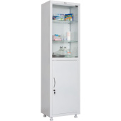 Шкаф медицинский Hilfe МД 1 1650/SG (белый, 500x320x1755 мм)