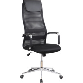 Кресло для руководителя Easy Chair 565 TW чёрное (сетка/ткань, металл)