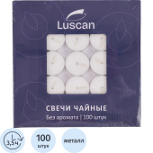 Набор свечей чайных Luscan 1x3.8 см (100 штук)