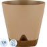 Горшок для цветов с поддоном InGreen Wood 1.35 л молочный шоколад/бук  (13x14 см)