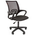 Кресло офисное Комус Мебель Easy Chair 304 LT чёрное (сетка/ткань,  пластик)