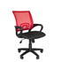 Кресло офисное Комус Мебель Easy Chair 304 красное/чёрное (сетка/ткань,  пластик)