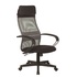 Кресло для руководителя Easy Chair 655 TTW серое/чёрное (искусственная  кожа/сетка/ткань, пластик)