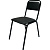 Стул офисный Easy Chair РС42 чёрный (экокожа, металл)