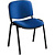 Стул офисный Easy Chair ИЗО/ISO синий, ткань, чёрный