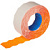 Этикет-лента волна оранжевая 22х12 мм эконом (10 рулонов по 1000  этикеток)
