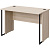 Стол прямой Easy to lead K-Loft 241S010 (дуб скандинавский/чёрный  1180х670х752 мм)