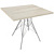 Стол обеденный Sheffilton SHT-T2/80/80 (дуб выбеленный/хром, 800х800х755  мм)