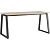 Стол прямой Kobor TR-180/70 black/natural (дуб натуральный/чёрный муар,  1800х700х750 мм)