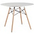 Стол обеденный Eames (круглый, белый/бук, d1000х740 мм)