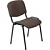 Стул офисный Easy Chair Изо тёмно-коричневый ткань металл чёрный  (550722)