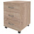 Тумба подкатная Simple SC-3M/3M.1 (дуб сонома, 412x450x566 мм, 3 ящика)